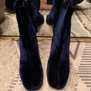Blue booties